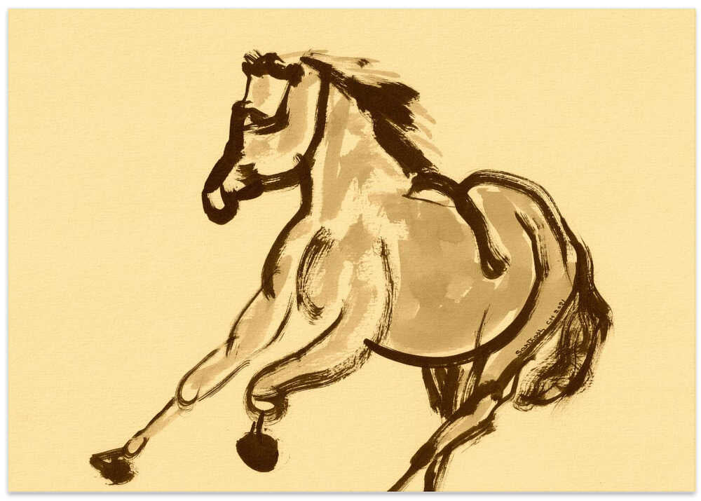 Dynamic Horse in Motion