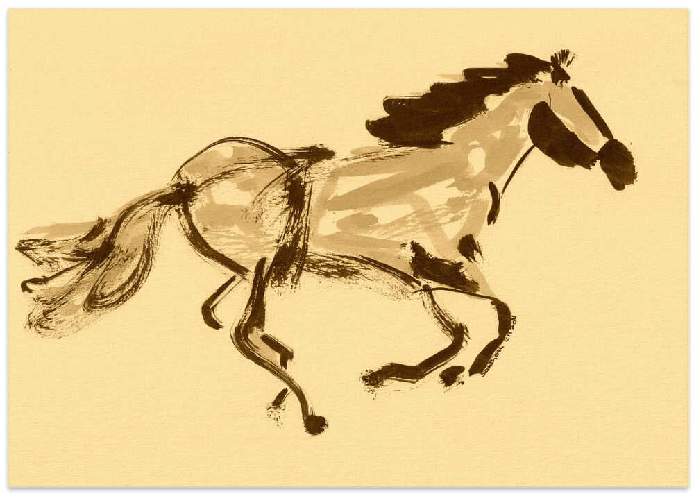 Dynamic Horse Sketch