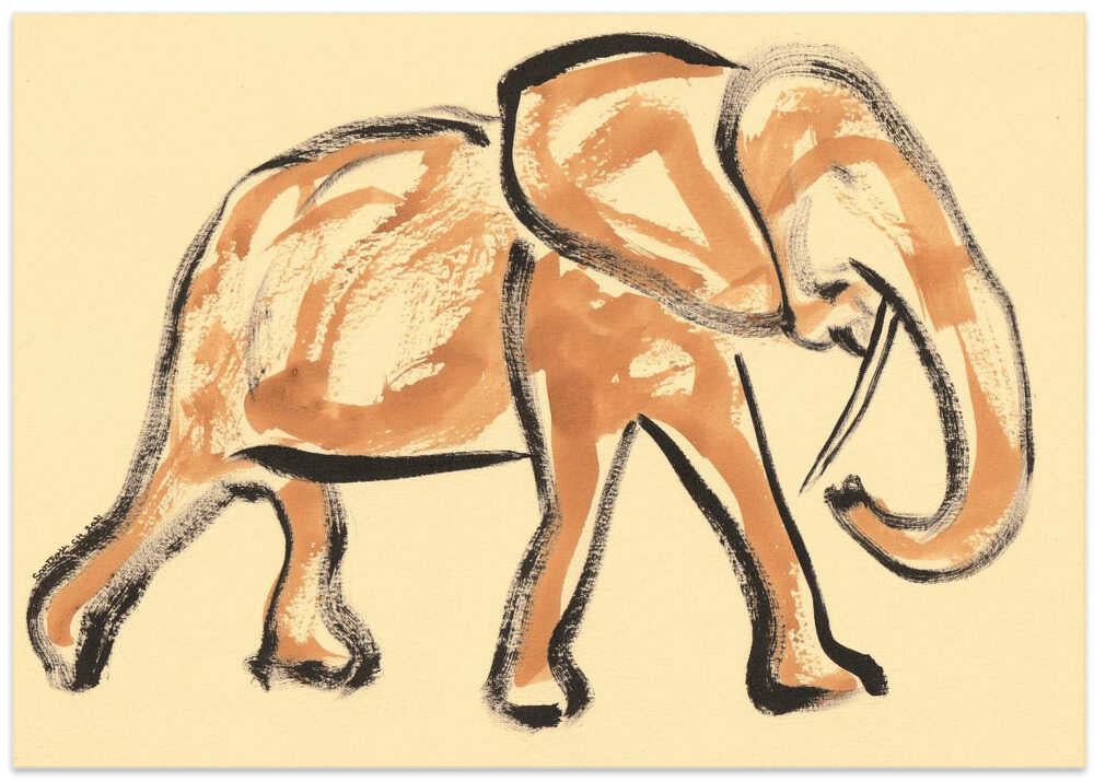 Majestic Elephant Stroll