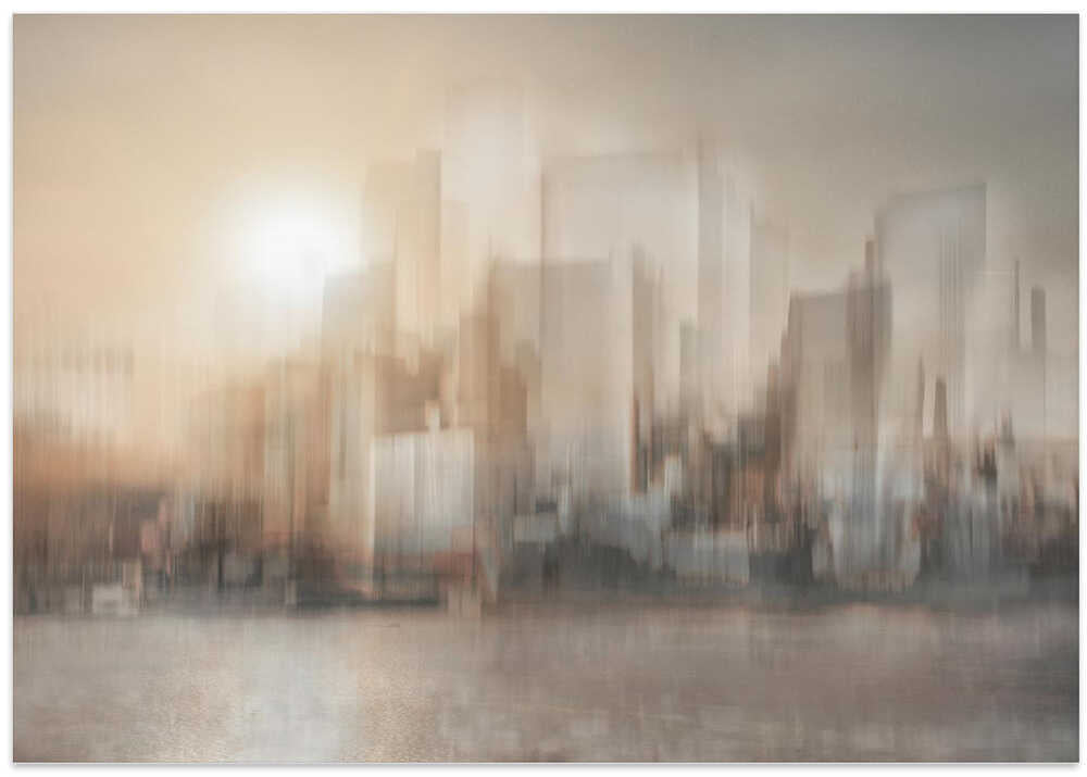 Dreamy Sunset Cityscape