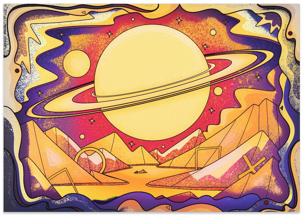 Cosmic Landscape With Giant Rings