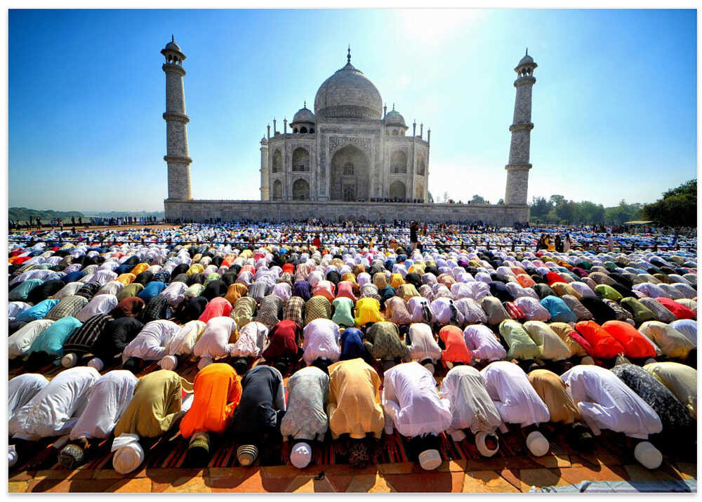 Eid Prayer at Tajmahal