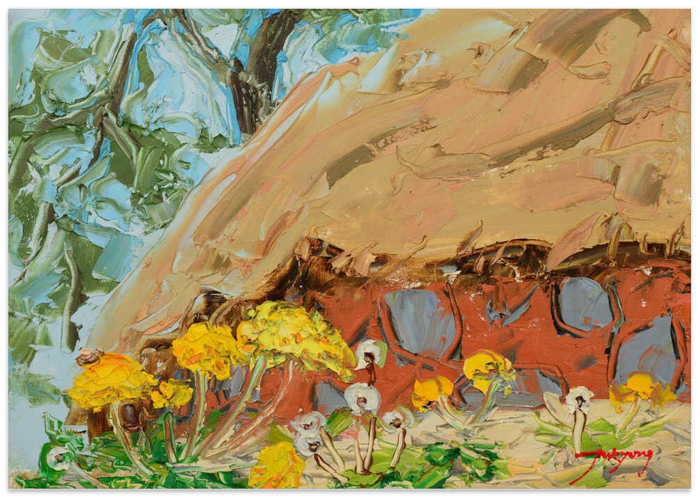 Dandelion Oil On Canvas