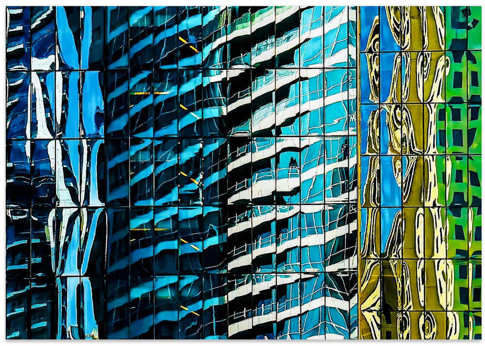 Reflections in glass - Abu Dhabi