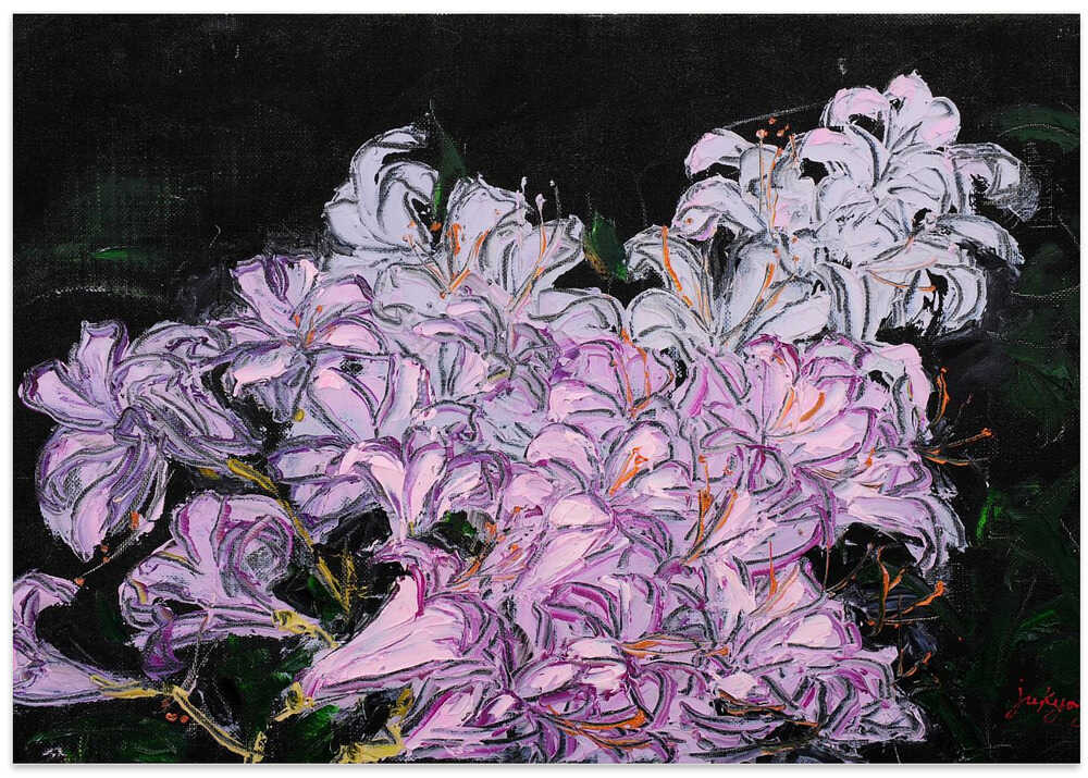 boss flower oil on canvas