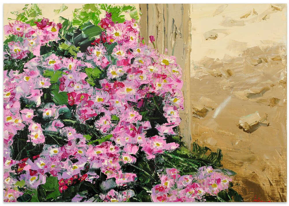 wild chrysanthemum oil on canvas