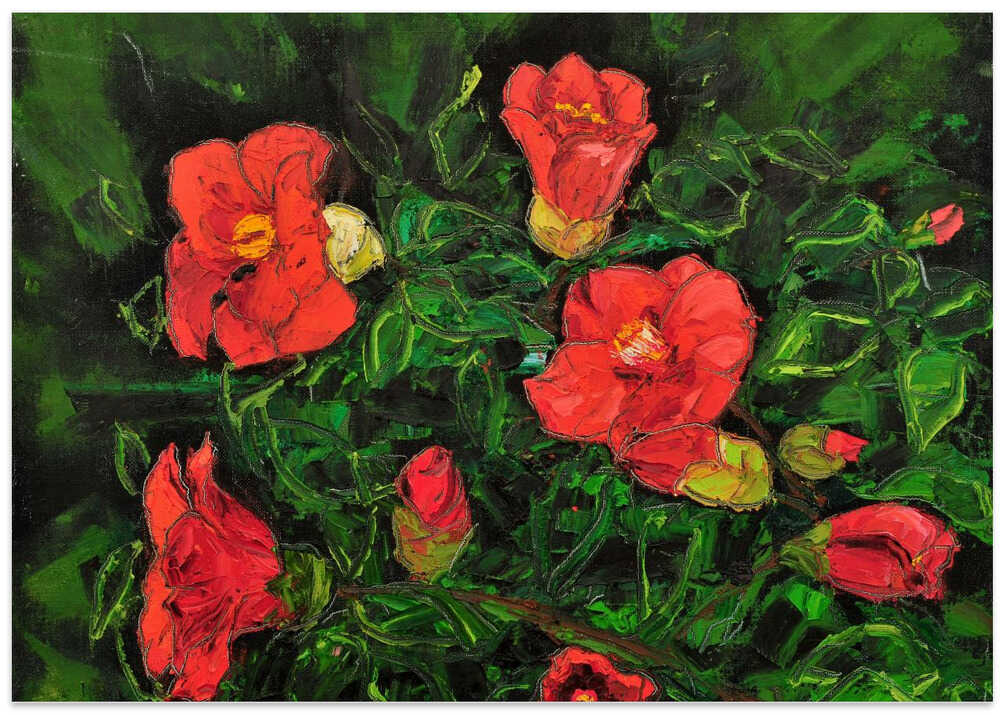 camellia oil on canvas