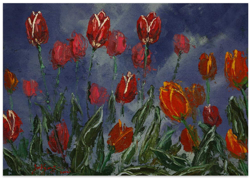 tulip oil on canvas