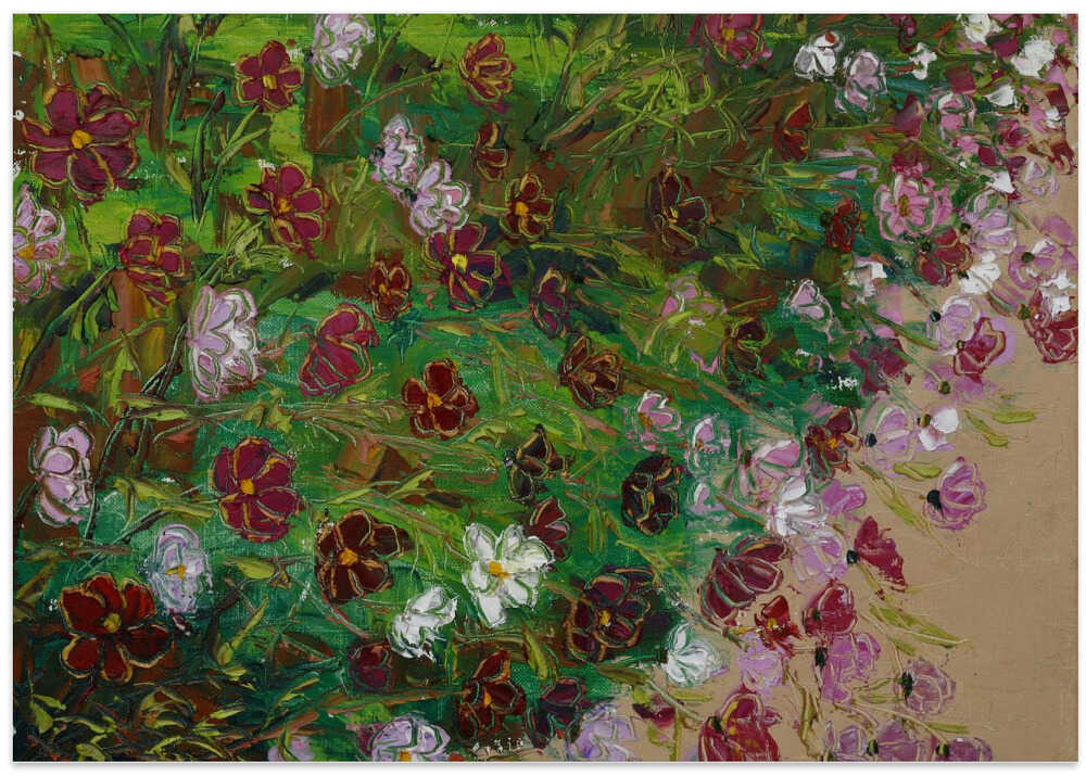 cosmos oil on canvas