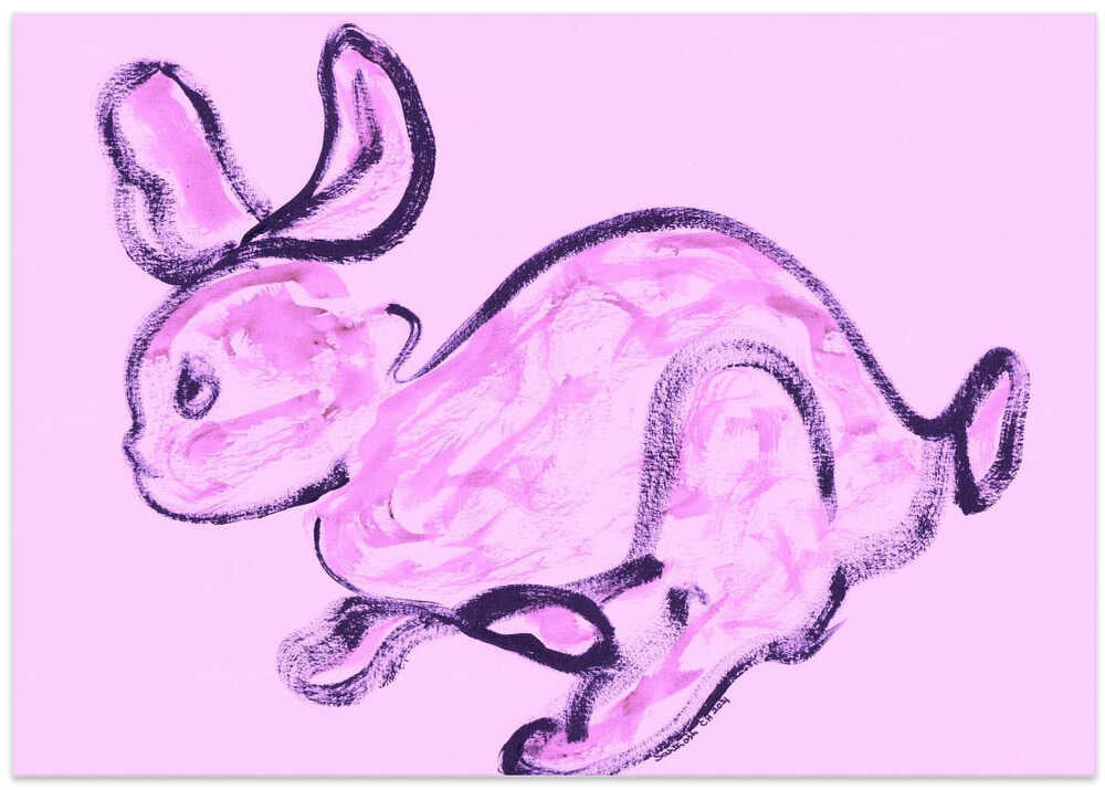Pink Bunny Whimsy