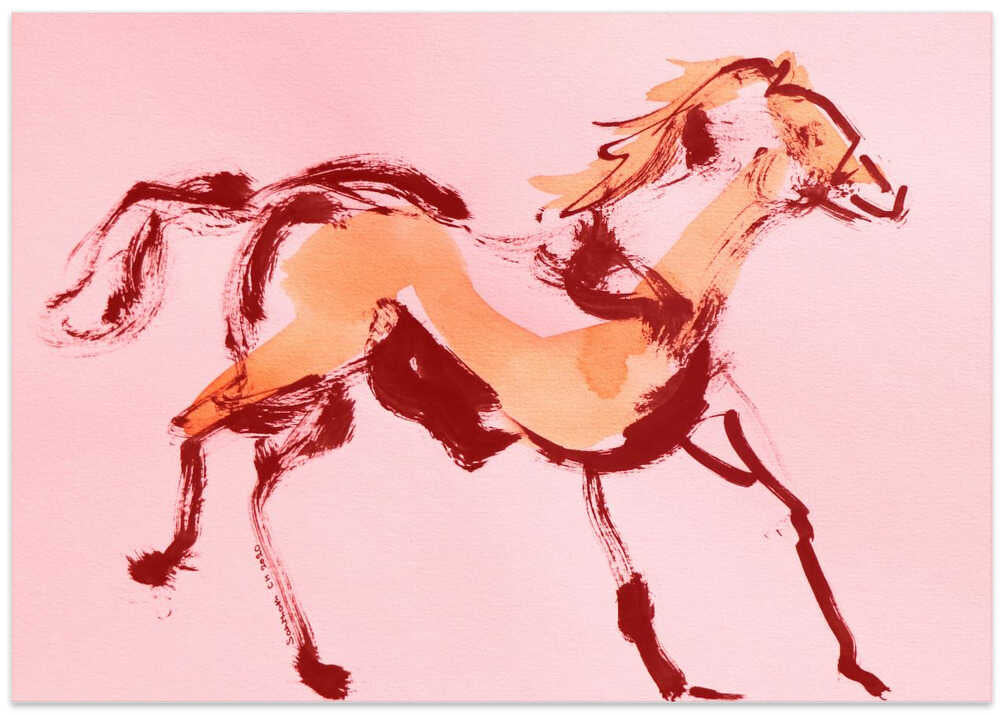 Wild Brushstroke Horse