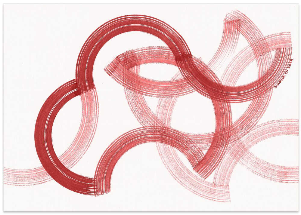 Whirling Red Curves