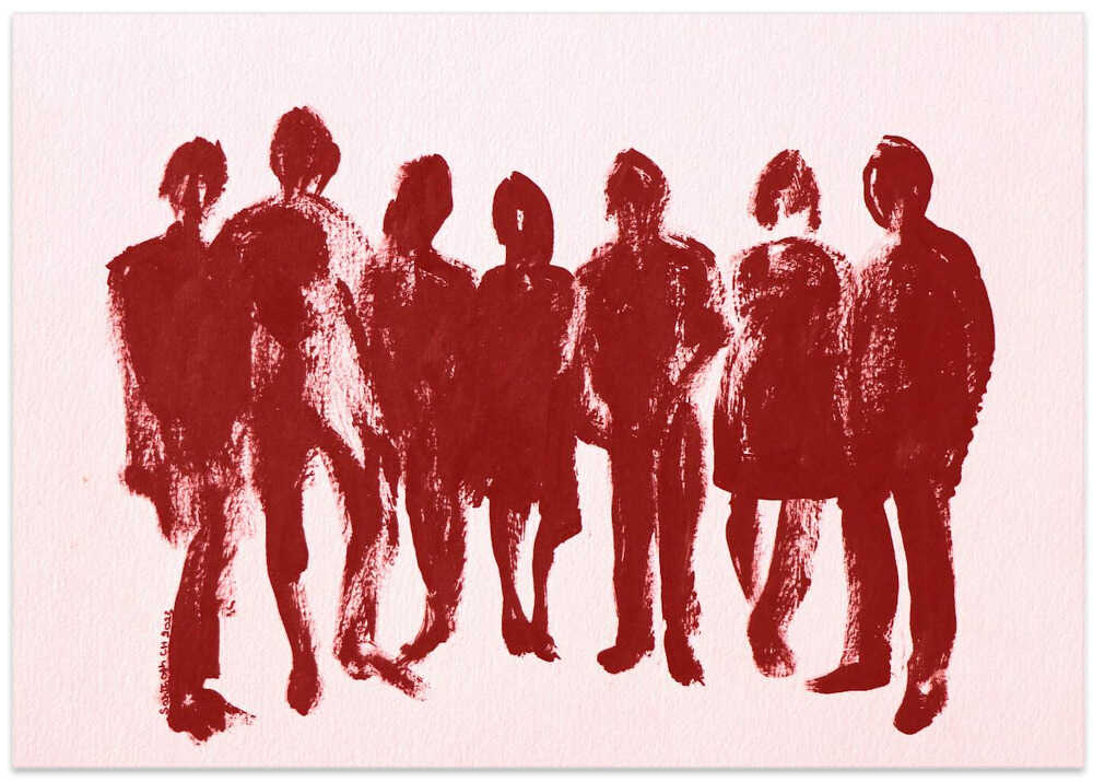 Silhouettes in Red