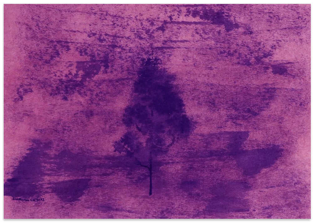 Solitary Purple Tree