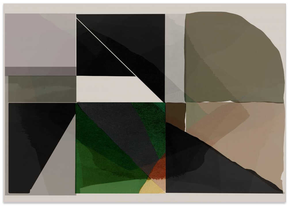 Earthy Geometry: A Modern Abstract Composition