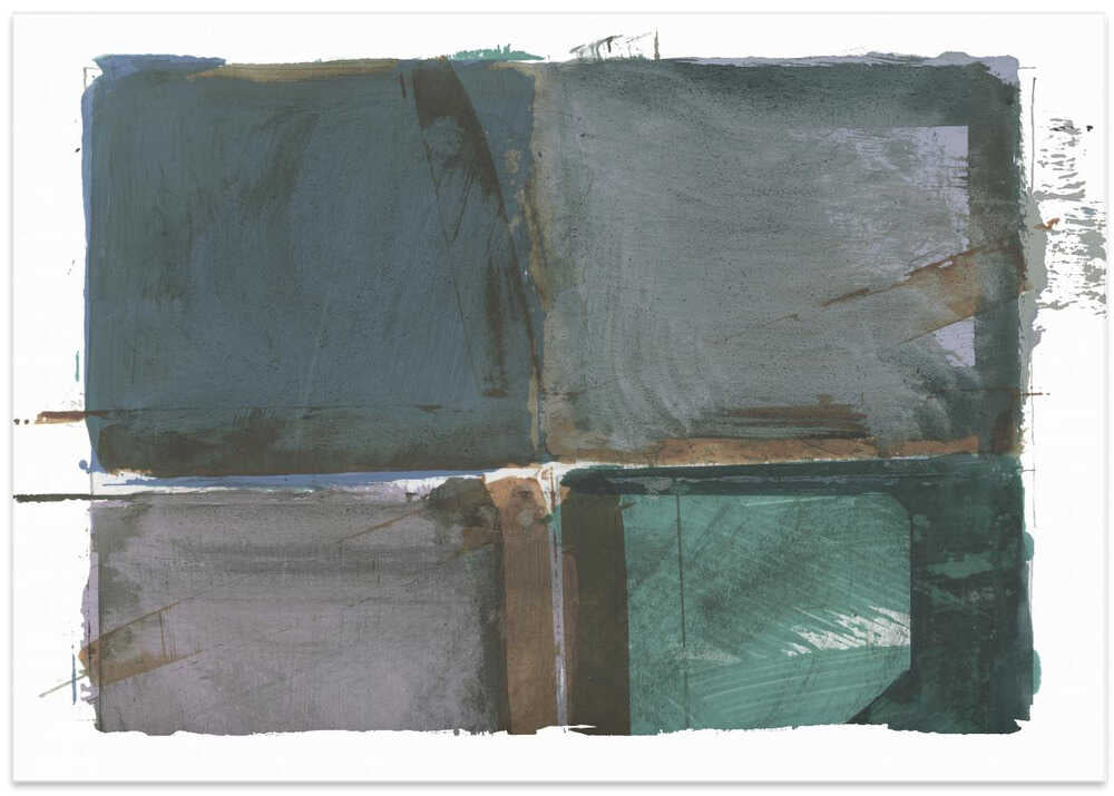 Verdigris & Stone: Weathered Abstraction