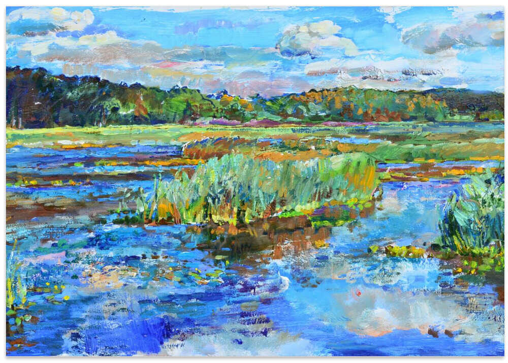 Clouds over the river