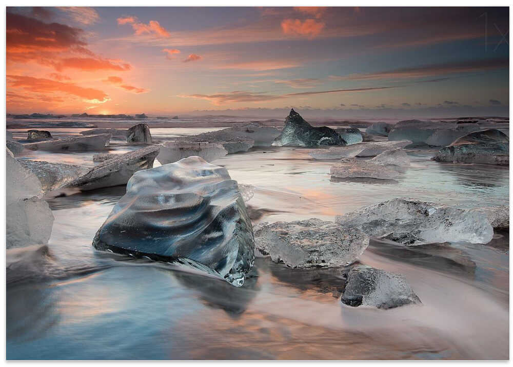 glacial lagoon beach