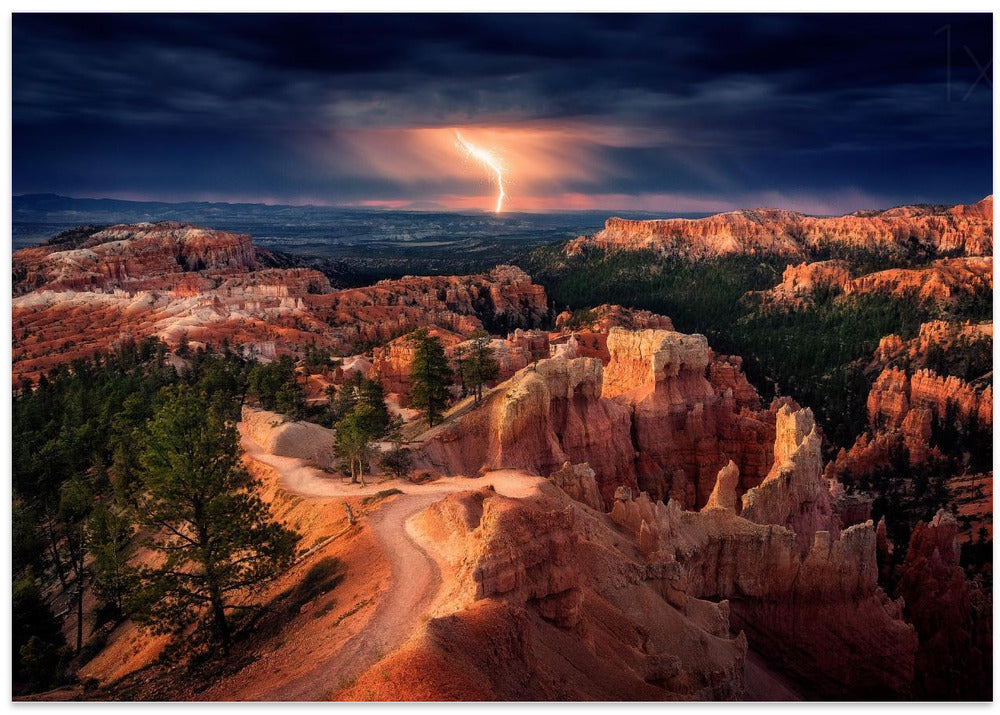 Lightning over Bryce Canyon