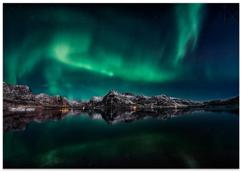 Lofoten Aurora Reflection