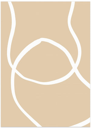 Art Prints of Beige Lines 04