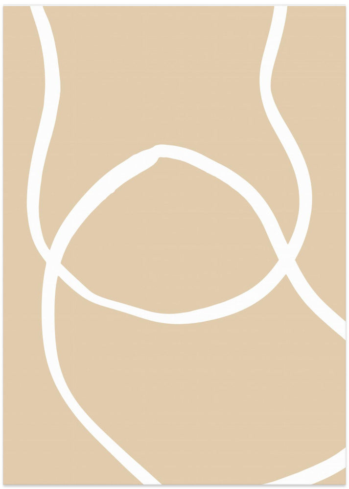 Art Prints of Beige Lines 04