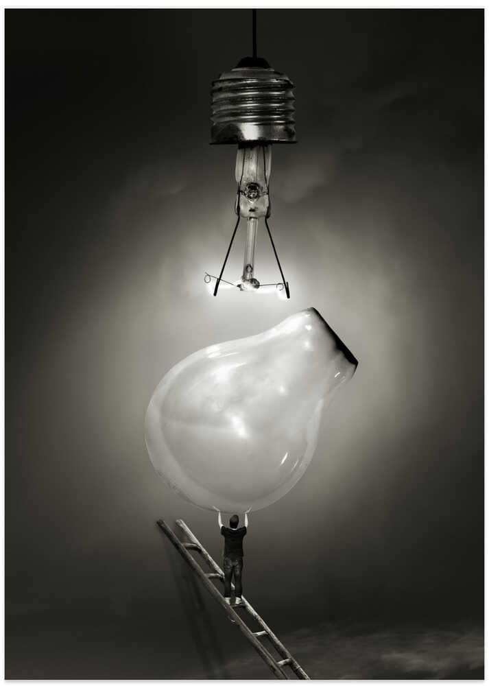 The lampshade fell off