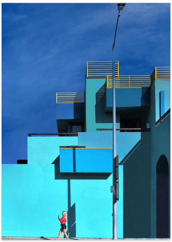 Blue on blue - Downtown Los Angeles