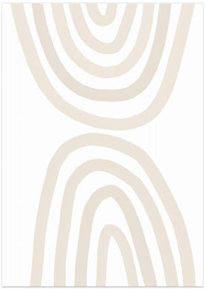 Art Prints of Beige Rainbow