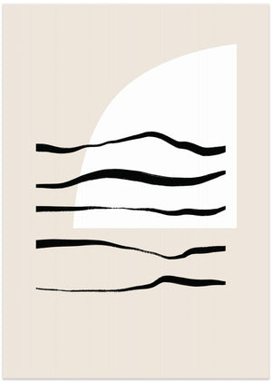 Art Prints of Sunset and Waves