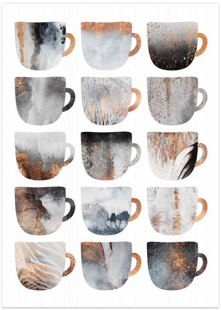 Art Prints of Dreamy Coffee Cups