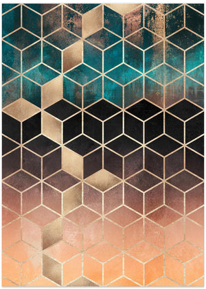 Art Prints of Ombre Dream Cubes