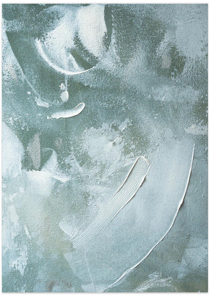 Art Prints of Green and White Acrylic No 4