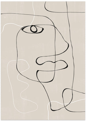 Art Prints of Abstract Face No1.