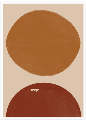 Art Prints of Burn Orange Composition