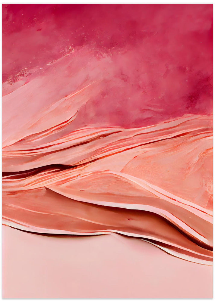 Art Prints of Abstract Thick Pink Color