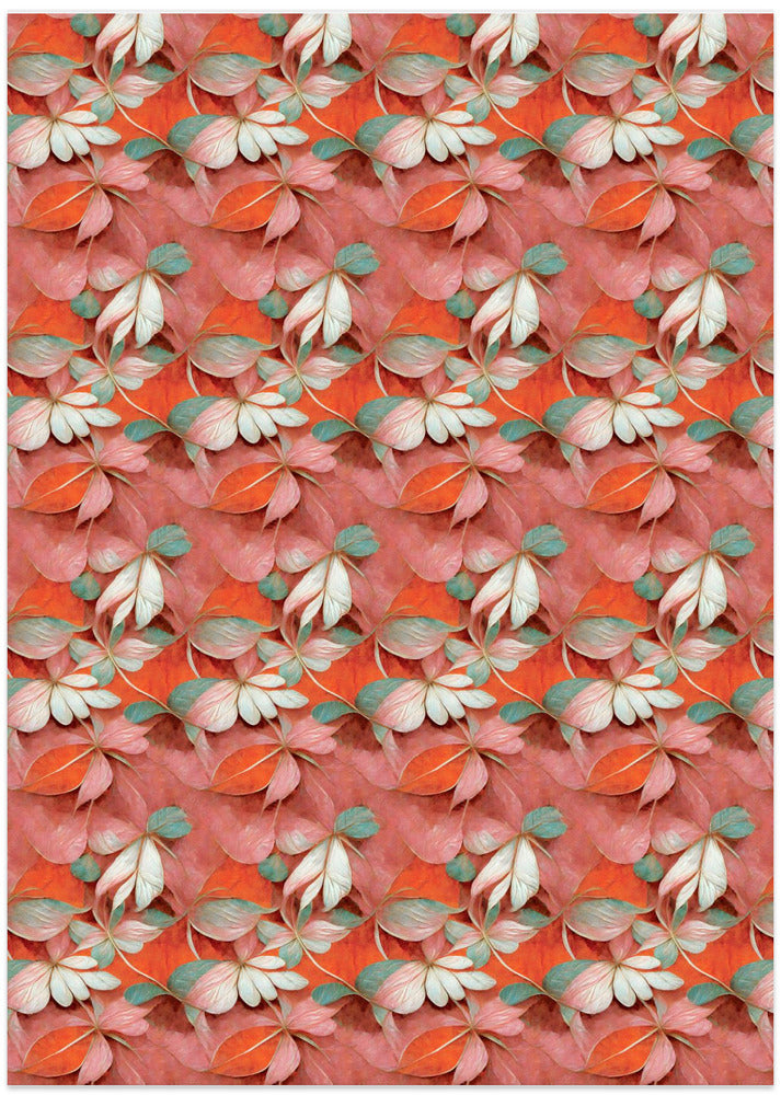 Orange Floral Pattern