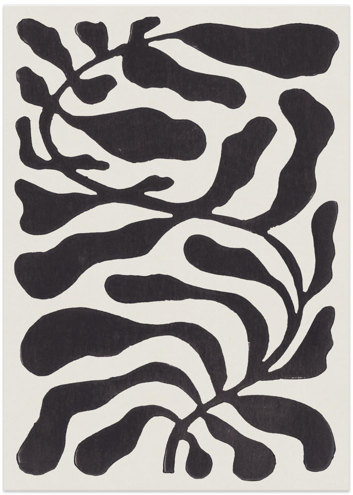 One Hundred-Leaved Plant #21 / Lino Print