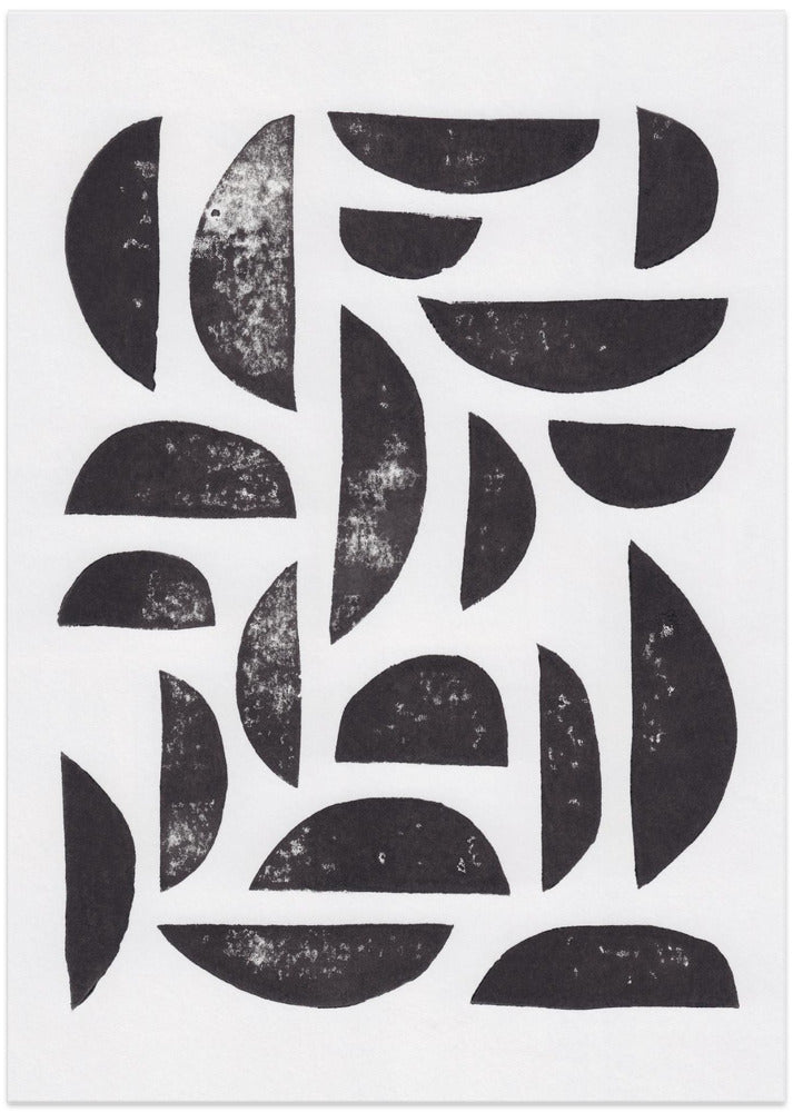 Art Prints of Linocut Abstract #7