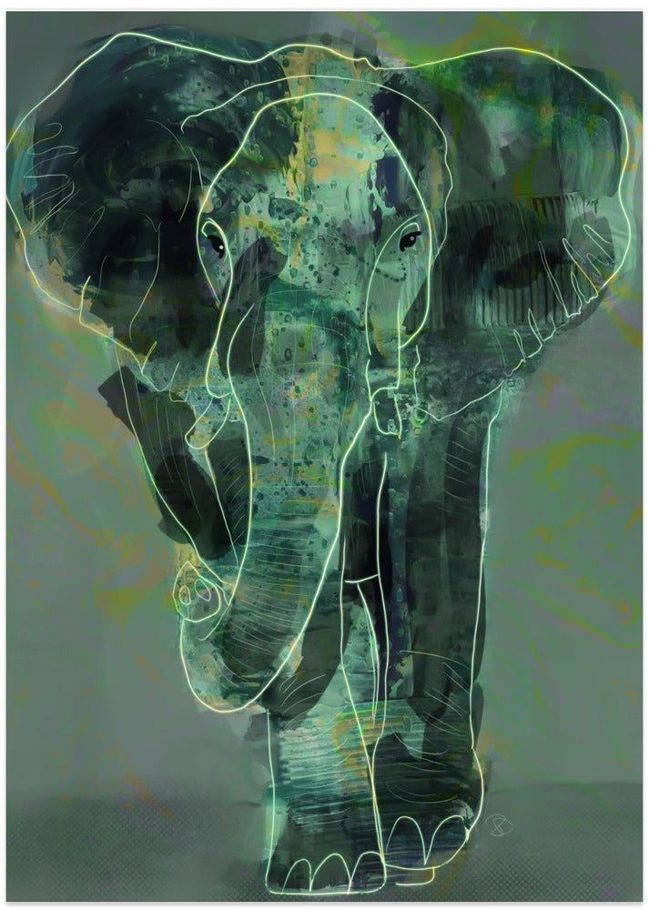 Teal Elephant