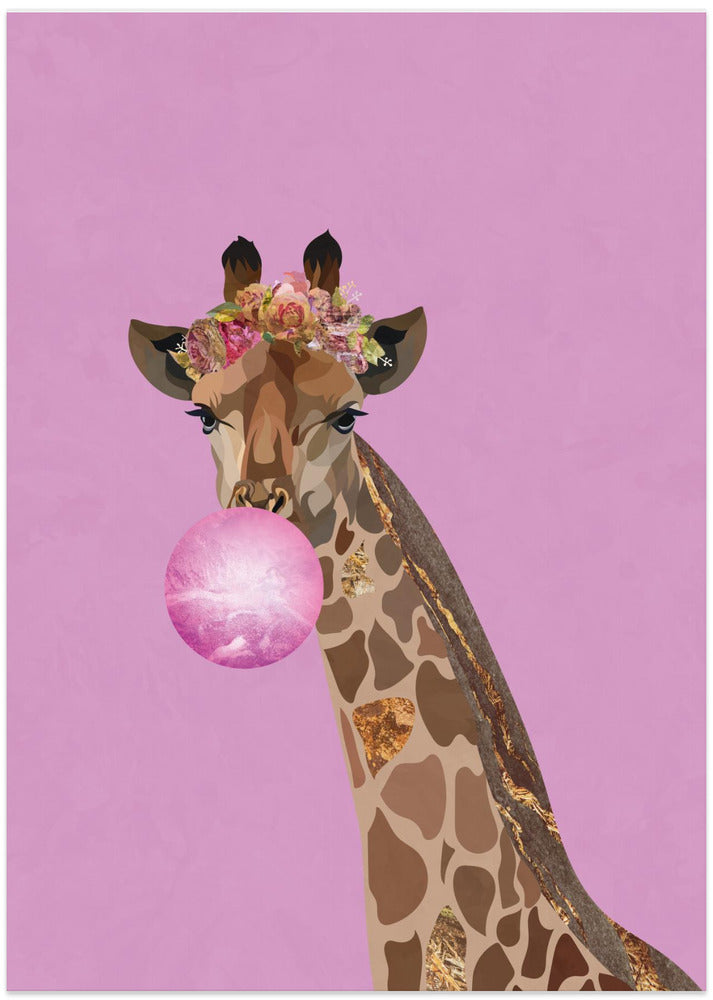 Giraffe pink bubblegum