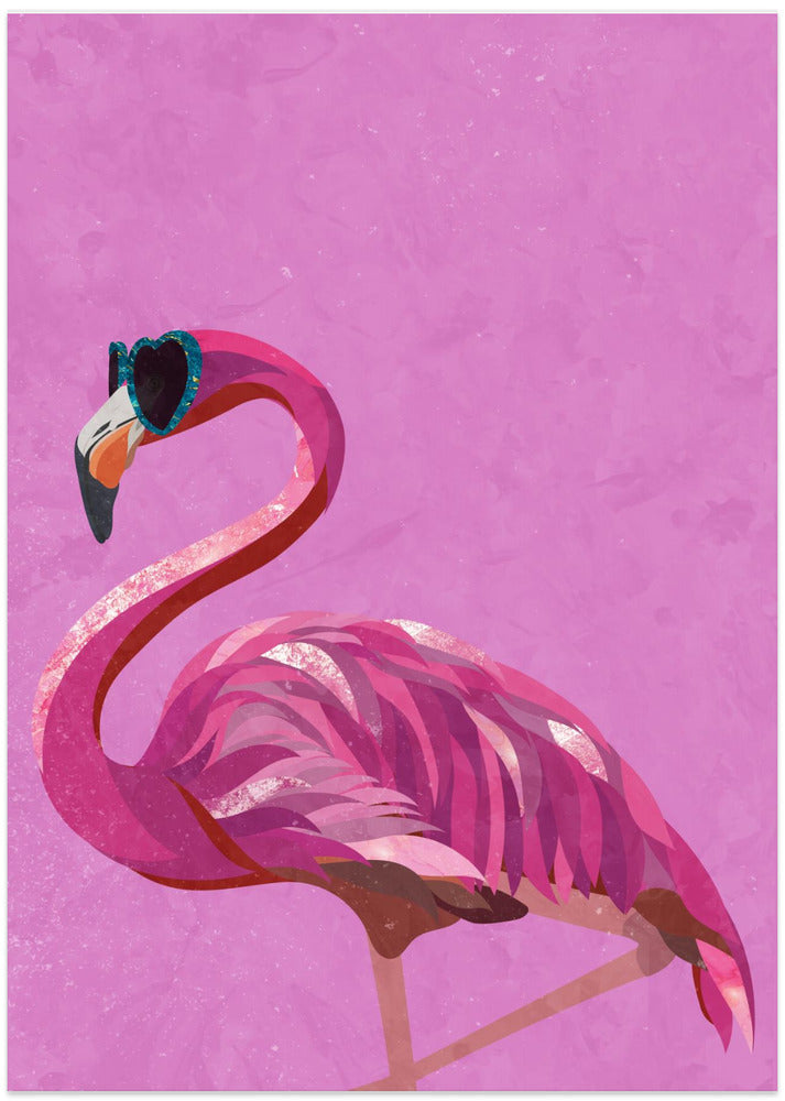 Magenta Metallic Flamingo