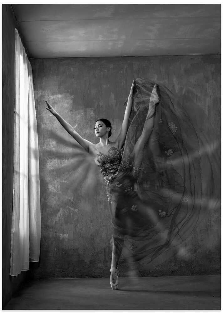 Balerina Movement Near Window