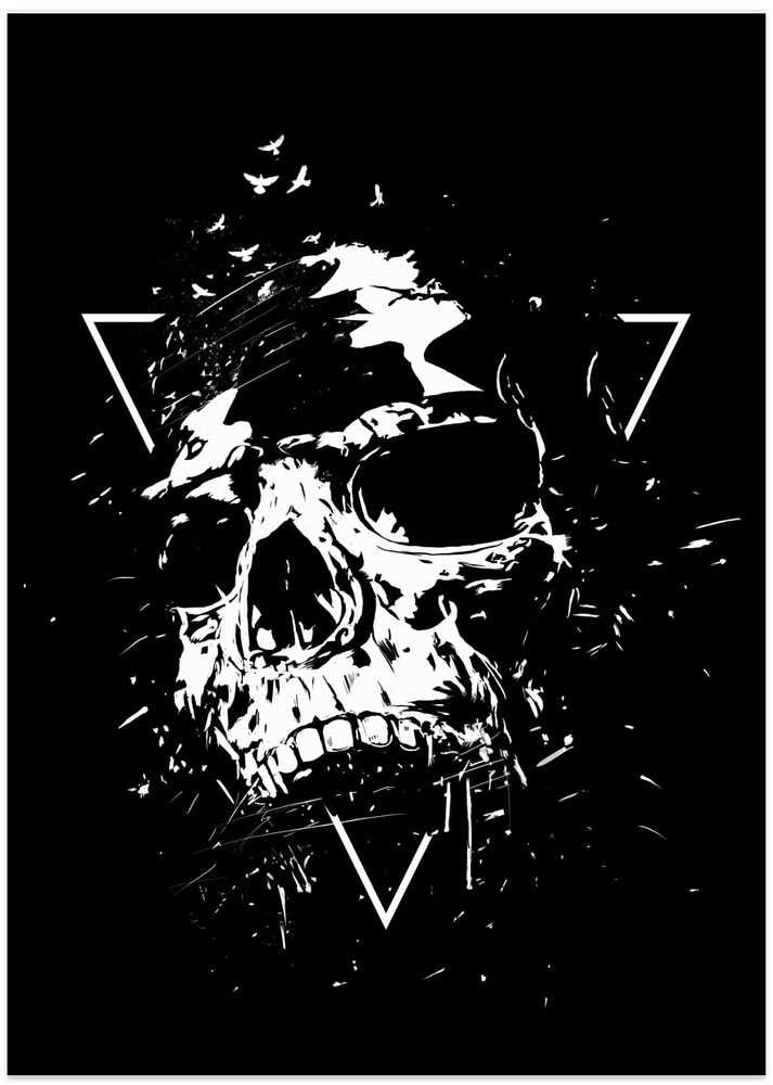 Skull X (bw)