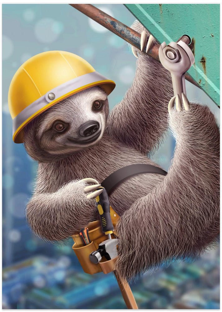 SLOTH CONSTRUCTION WORKER