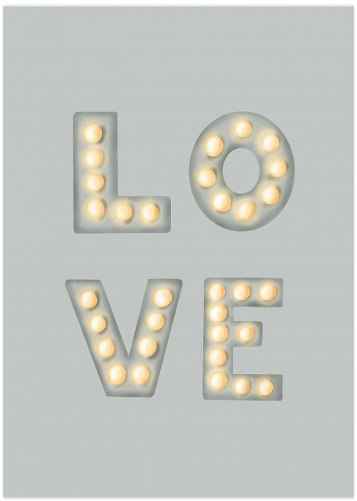 LOVE Light Letters Green
