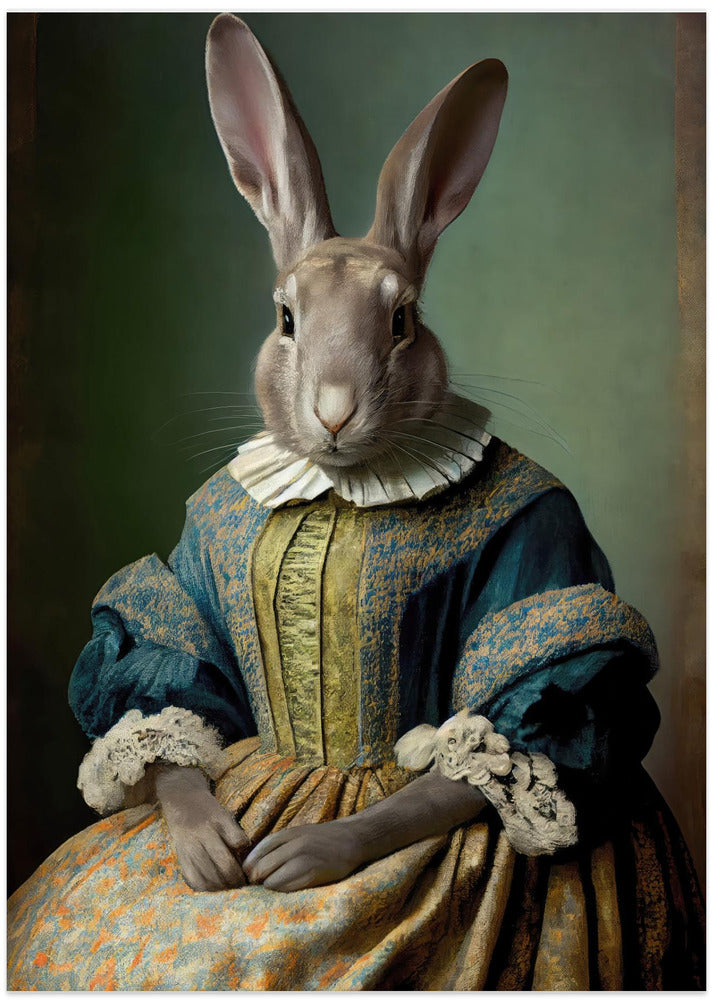 Regal Hare Portrait