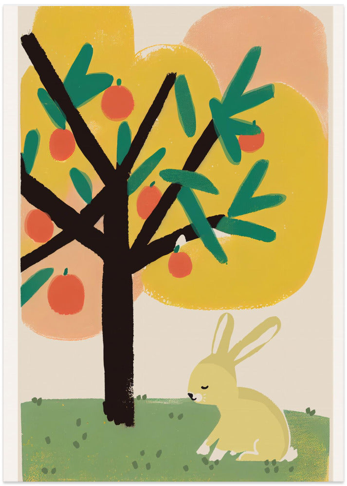 Bunny Under Apple Tree