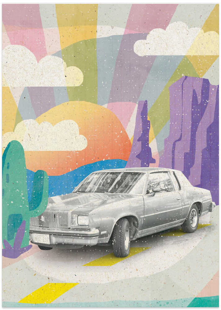 Vintage Car in the Desert