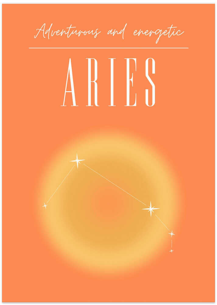 Aries Zodiac Print Art